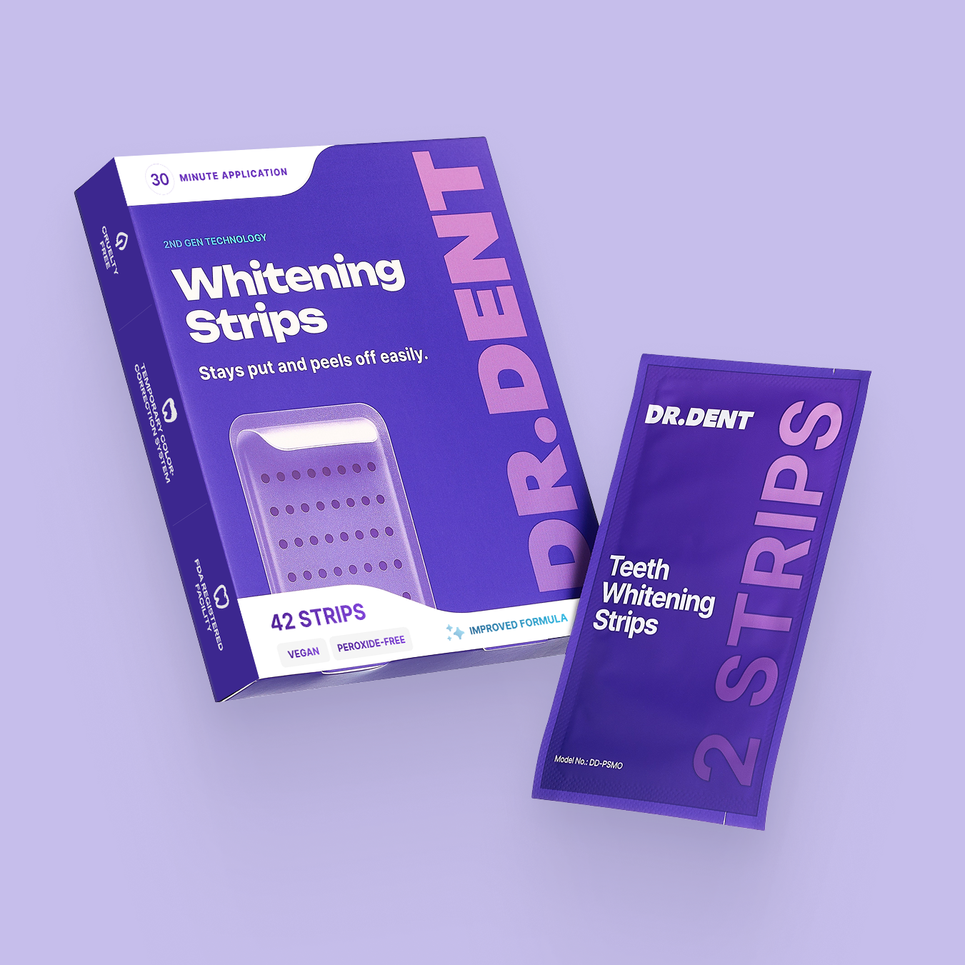 Violet Teeth Brightening Strips